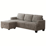 Actflame Modern Modular Sectional Cloud Couch With Ottoman