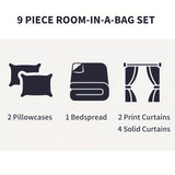 Elegant 9 Piece Bedding Set for Stylish Bedroom Makeover