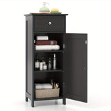 Sleek Modern Bathroom Storage Cabinet with Adjustable Shelves