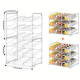 Metal Can Organizer Rack for Pantry Space Saving Kitchen Storage