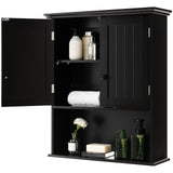 Space-Saving Wall-Mounted Bathroom Storage Cabinet with Adjustable Shelves