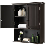 Space-Saving Wall-Mounted Bathroom Storage Cabinet with Adjustable Shelves