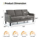 Bonnlo Comfy Chenille Sofa for Modern Living Room Spaces