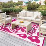 Reversible Outdoor Rug for Camping Beach Garden and Picnics
