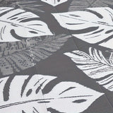 Washable Outdoor Waterproof Floral Print Area Rug for Camping