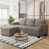 Actflame Modern Modular Sectional Cloud Couch With Ottoman