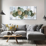 Mirrors and Frames/Abstract Green Canvas Wall Art for Modern Home Decoration