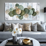 Mirrors and Frames/Abstract Green Canvas Wall Art for Modern Home Decoration