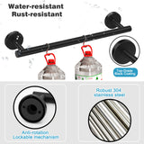 Matte Black Bathroom Hardware Set Stainless Steel Accessories Kit
