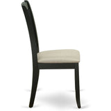 Linen Upholstered Wooden Kitchen Dining Chairs Collection