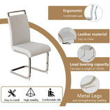 Elegant modern dining furniture set with four stylish chairs