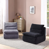 Cozy modern accent chair with fabric upholstery