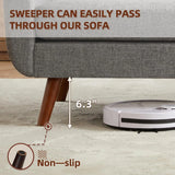 Mid Century Modern Loveseat Sofa Tufted Upholstered Couch