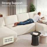 Cloud Sectional Sofa With Deep Seat Memory Foam Sleeper
