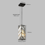 Adjustable modern crystal pendant lighting set for kitchen island