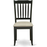 Linen Upholstered Wooden Kitchen Dining Chairs Collection