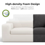 Modern Corduroy Loveseat Sofa in a Box for Small Spaces