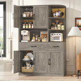 Modern Kitchen Hutch With Five Doors And Two Drawers