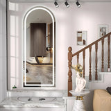 Arch LED Mirror With Three Temps And Adjustable Brightness