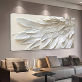 Mirrors and Frames/Contemporary Abstract Feather Wall Art Mural Design