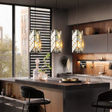 Elegant crystal pendant lights for dining room décor