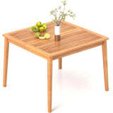Acacia Wood Outdoor Dining Table With Umbrella Hole