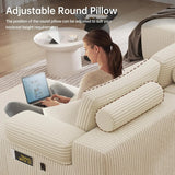 Cloud Sectional Sofa With Deep Seat Memory Foam Sleeper