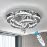 Modern Crystal LED Chandelier Elegant Home Decor Pendant Light