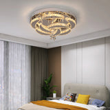 Contemporary LED crystal chandelier for stylish living room