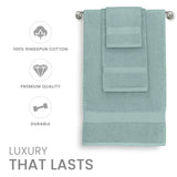 Luxury 100 Percent Cotton Towel Set Absorbent Quick Dry