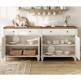 Modern farmhouse sideboard cabinet with storage drawers