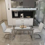 Affordable modern dining table and chair set for kitchen