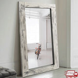 Modern rectangle wood full length mirror for home décor