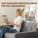 Mid Century Modern Loveseat Sofa Tufted Upholstered Couch