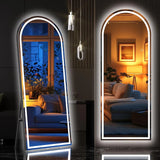 Arch LED Mirror With Three Temps And Adjustable Brightness