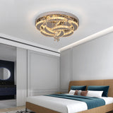 Modern Crystal LED Chandelier Elegant Home Decor Pendant Light