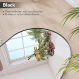 Suita Arch Top Rectangular Wall Mirror With Tempered Glass