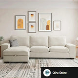 Convertible Sectional Sofa With USB And Reversible Design