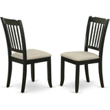 Linen Upholstered Wooden Kitchen Dining Chairs Collection