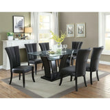 Upholstered Dining Chairs With Wide Flair Back Set Of Two