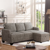 Actflame Modern Modular Sectional Cloud Couch With Ottoman
