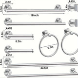 Modern 10 Piece Bathroom Accessory Set for Stylish Home Decor