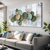 Mirrors and Frames/Abstract Green Canvas Wall Art for Modern Home Decoration