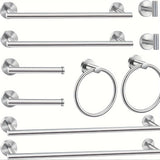 Modern 10 Piece Bathroom Accessory Set for Stylish Home Decor