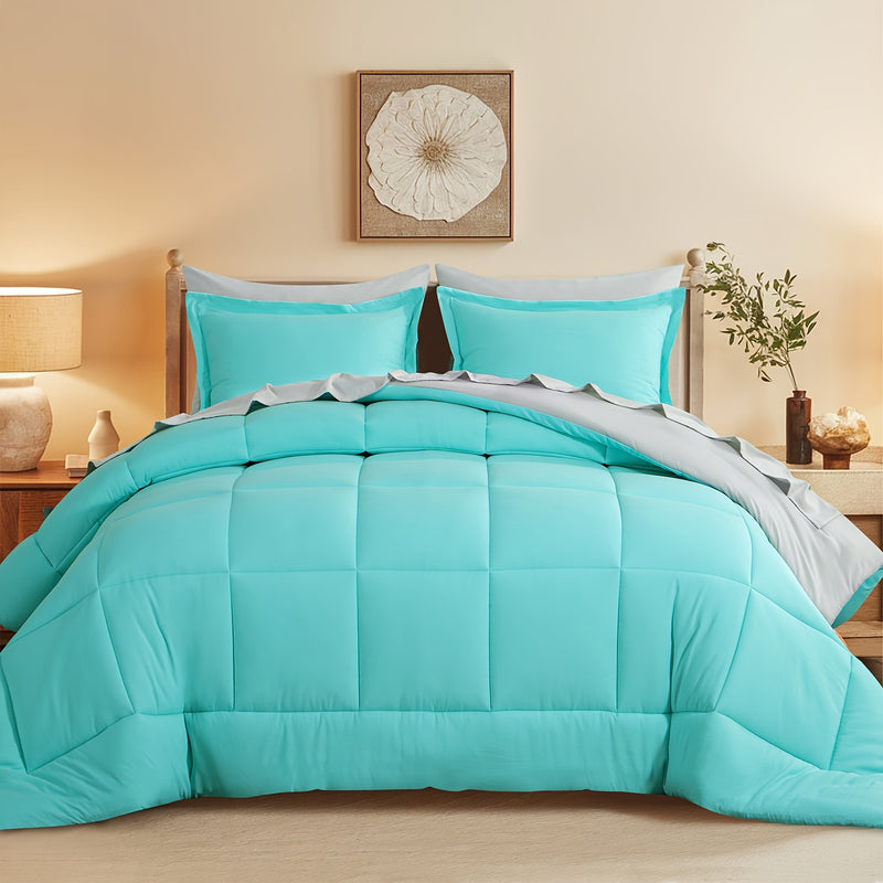 Luxurious Reversible Bedding Set Microfiber Bed in a Bag