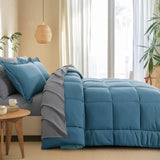 Luxurious Reversible Bedding Set Microfiber Bed in a Bag