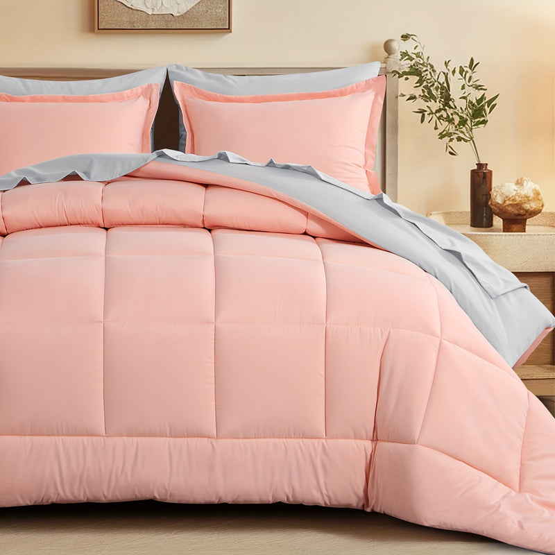 Luxurious Reversible Bedding Set Microfiber Bed in a Bag