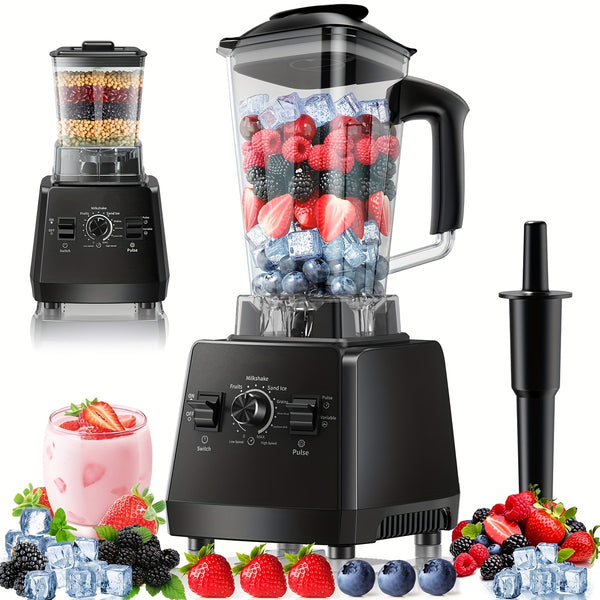 Professional Smoothie Blender with Powerful Motor and Dual Containers