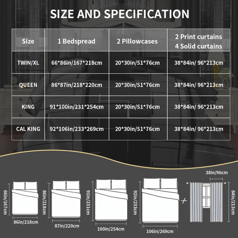 Elegant 9 Piece Bedding Set for Stylish Bedroom Makeover