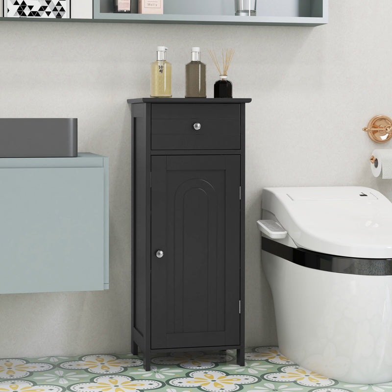 Sleek Modern Bathroom Storage Cabinet with Adjustable Shelves
